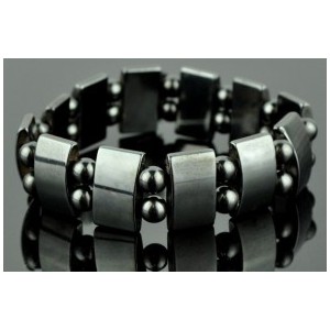 Магнитный гематитовый браслет