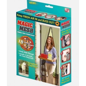 Дверная москитная сетка на магнитах Magic Mesh (Оригинал)