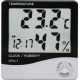 Термо-гигрометр с часами  HTC-1