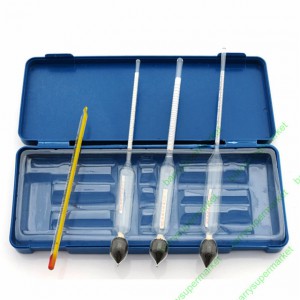 Спиртовые ареометры (набор)+термометр в пенале